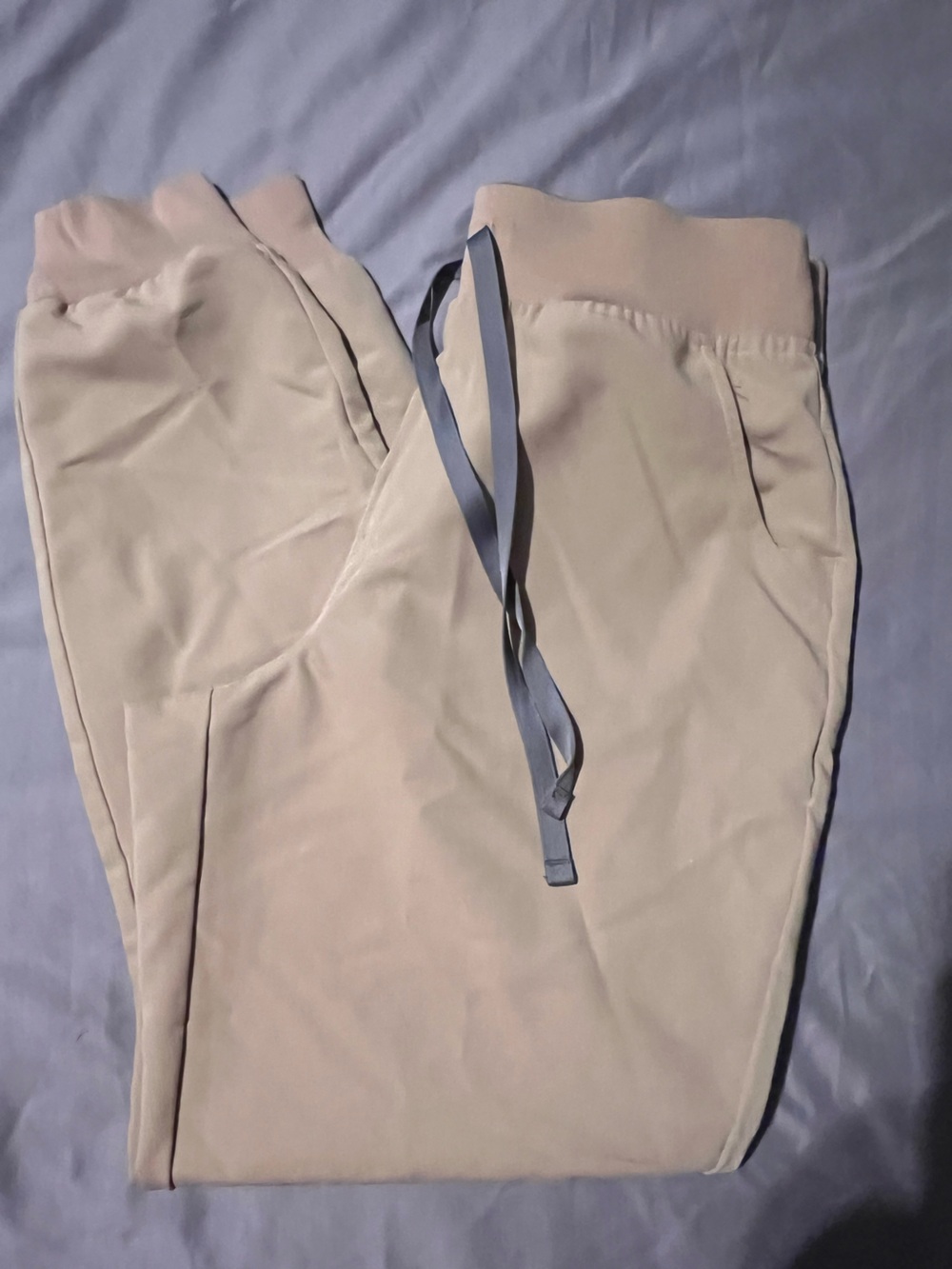 Figs Women's Sandstone Beige Jogger Zamora scrub pants Technical Collection